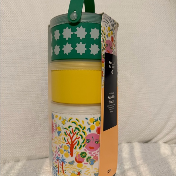 Roller Rabbit Stackable Snack Container Set - Picture 2 of 2